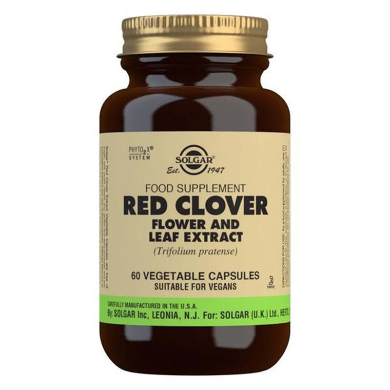 Solgar Red Clover Flower and Leaf Extract Vegetable Capsules - Pack of 60