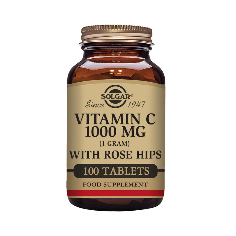 Solgar Vitamin C 1000 mg with Rose Hips Tablets