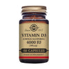 Solgar Vitamin D3 (Cholecalciferol) 4000 IU (100 µg) Vegetable Capsules