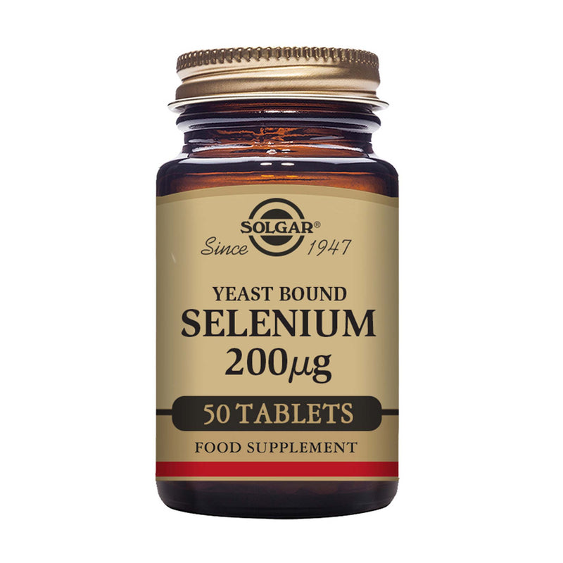 Solgar Yeast Bound Selenium 200 µg Tablets - Pack of 50