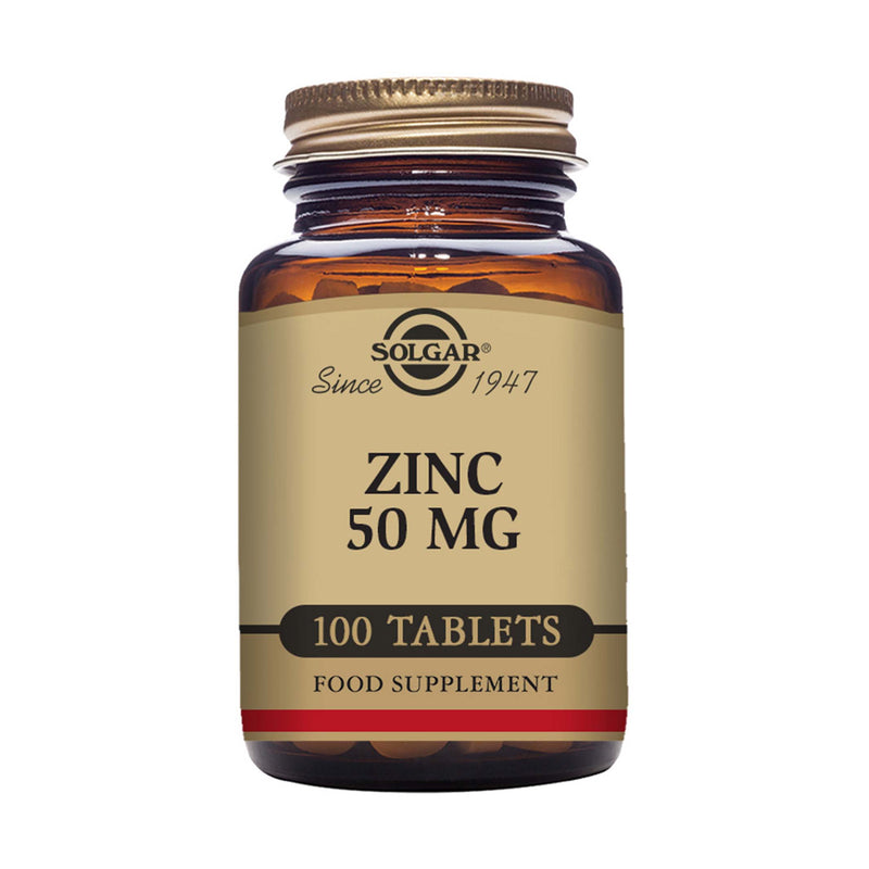 Solgar Zinc 50 mg Tablets - Pack of 100