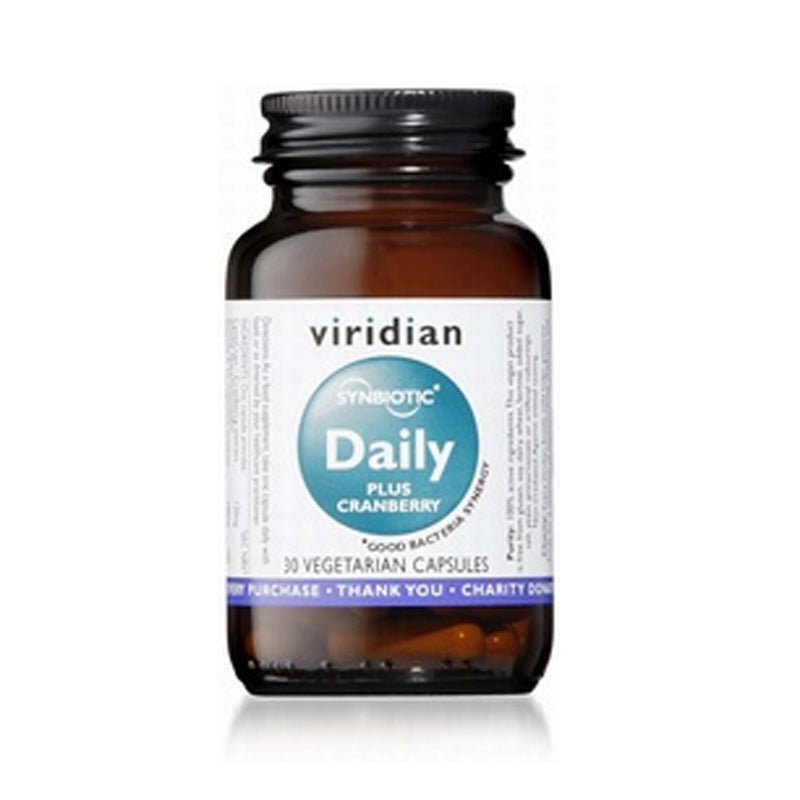 Viridian Synbiotic Daily Plus Cranberry 30 Vegetable Capsules