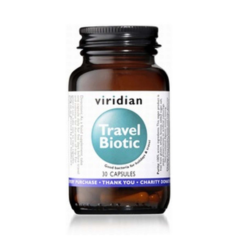 Viridian Travel Biotic 30 Vegetable Capsules