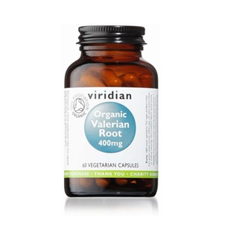 Viridian Valerian Root Organic 400mg 60 Vegetable Capsules