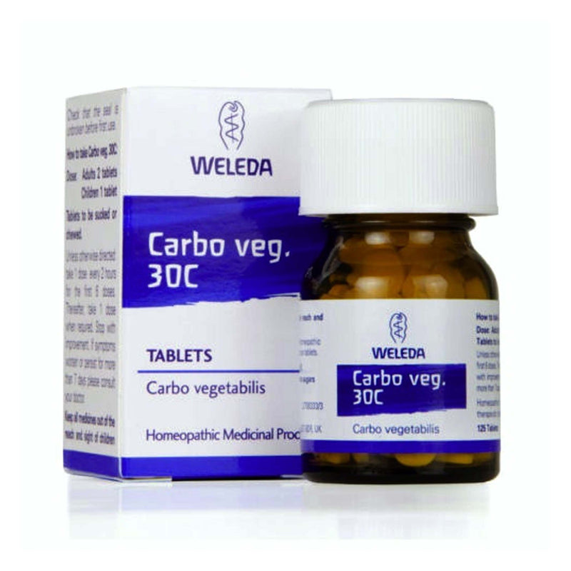 Weleda Carbo Veg Homeopathic Remedy 125 Tablets