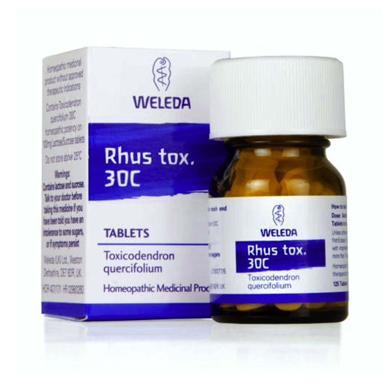 Weleda Rhus Tox Homeopathic Remedy 30C 125 Tablets
