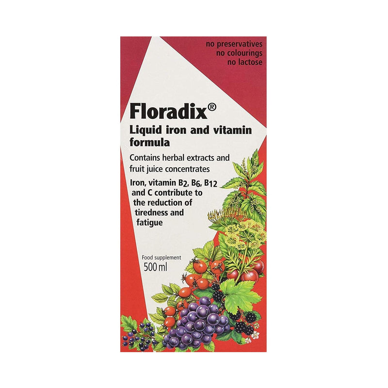Floradix Liquid Iron and Vitamin Formula 500ml