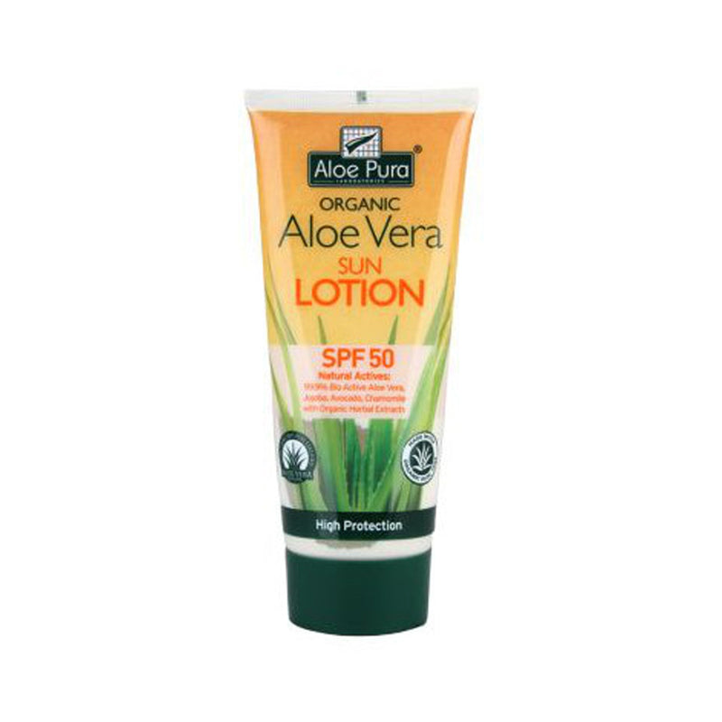 Optima Aloe Vera Organic Sun Lotion SPF 50 200 ml