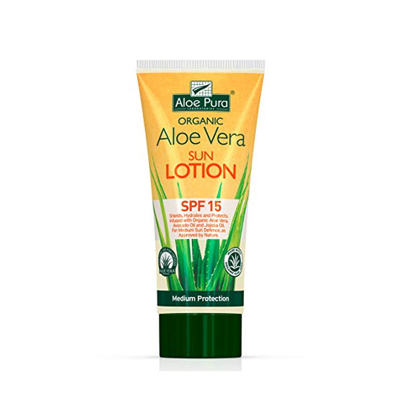 Optima Aloe Vera Organic Sun Lotion SPF15 200ml