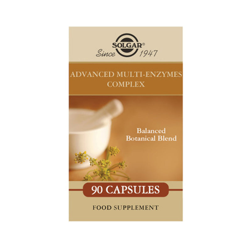Solgar® Advanced Multi-Enzyme Complex Vegetable Capsules - Pack of 90