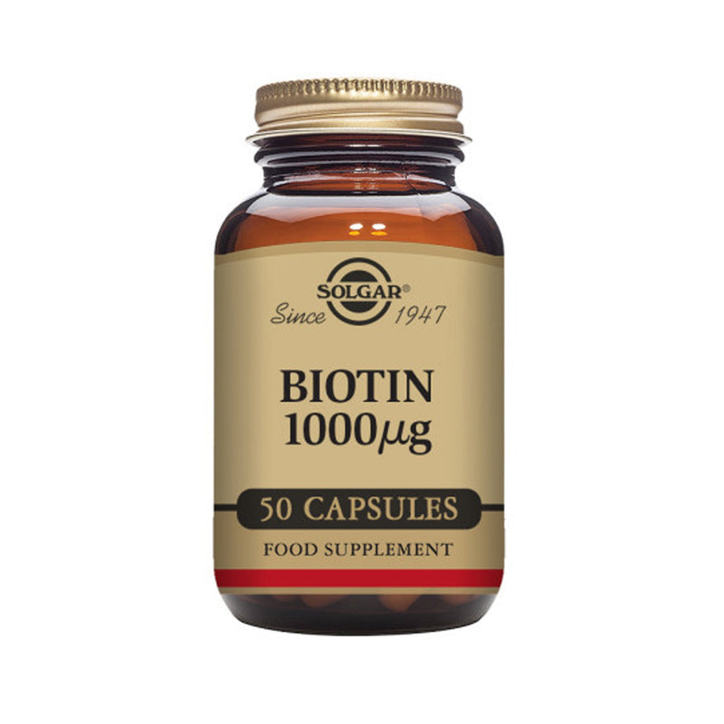 Solgar Biotin 1000 µg Vegetable Capsules - Pack of 50