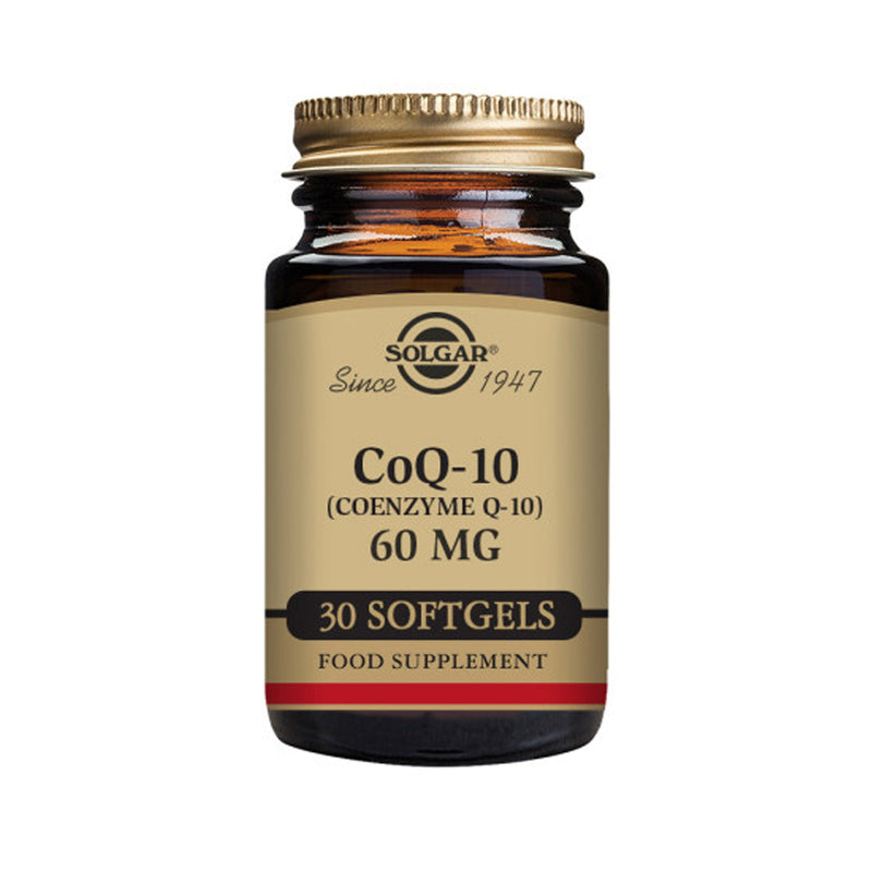 Solgar CoQ-10 (Coenzyme Q-10) 60 mg Softgels - Pack of 30