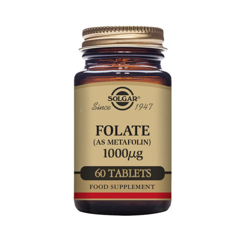 Solgar® Folate (as Metafolin) 1000 µg Tablets - Pack of 60