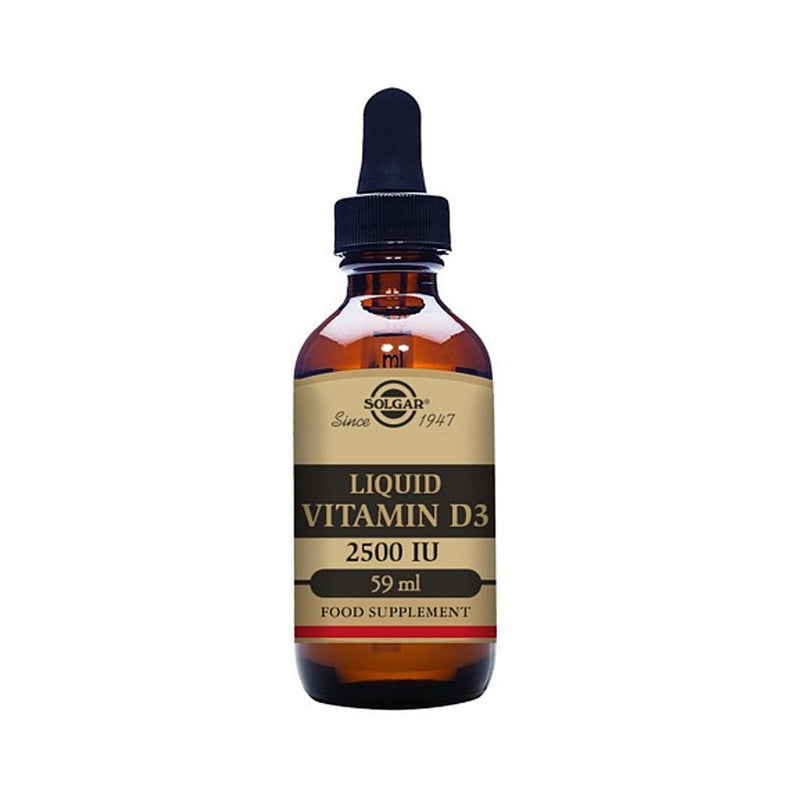 Solgar Liquid Vitamin D3 2500 IU (62.5 µg) - Natural Orange Flavour - 59ml