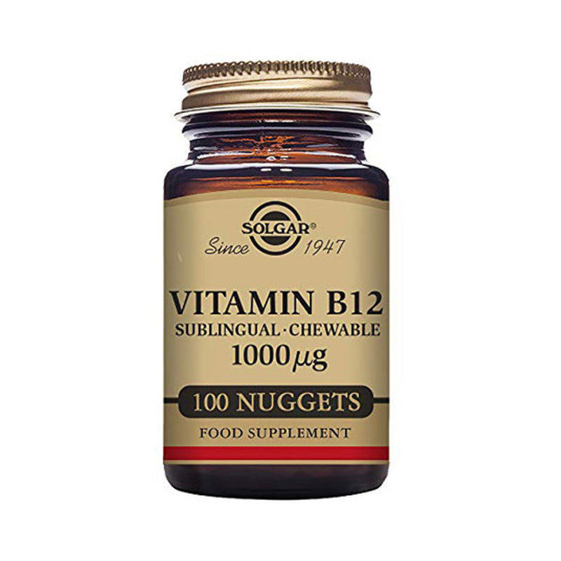 Solgar Vitamin B12 1000 µg Sublingual - Chewable Nuggets