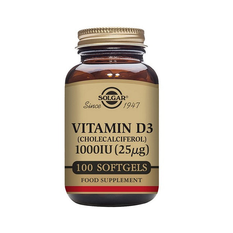 Solgar Vitamin D3 1000 IU (25 µg) Softgels