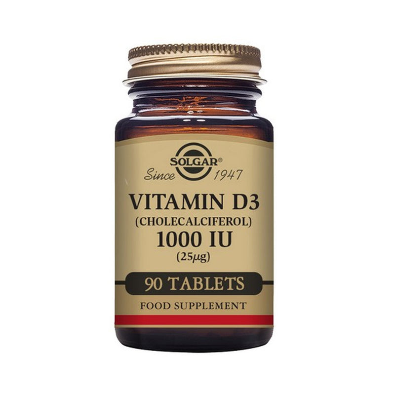 Solgar Vitamin D3 (Cholecalciferol) 1000 IU (25 µg) Tablets