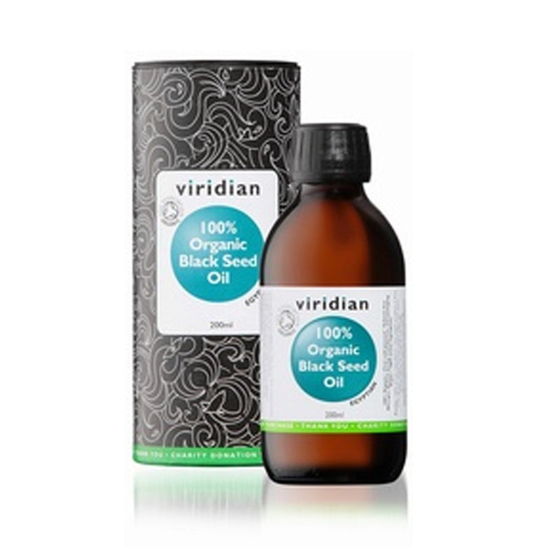 Viridian 100% Black Seed Oil Organic 200ml