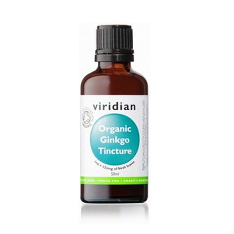 Viridian 100% Ginkgo biloba Tincture Organic 50ml