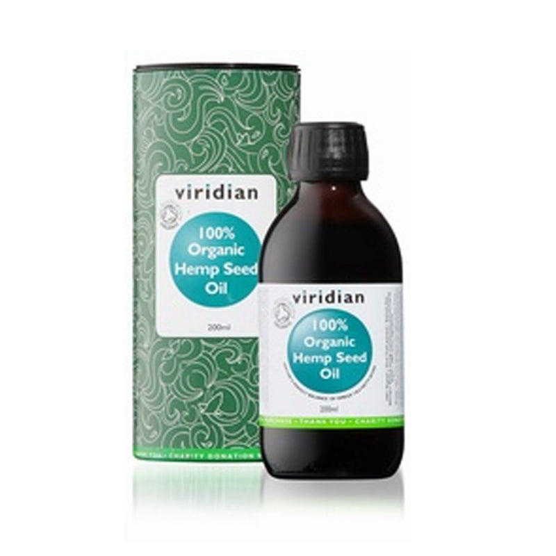 Viridian 100% Hemp Seed Oil Organic 200ml