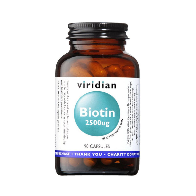 Viridian Biotin 2500ug 90 Vegetable Capsules