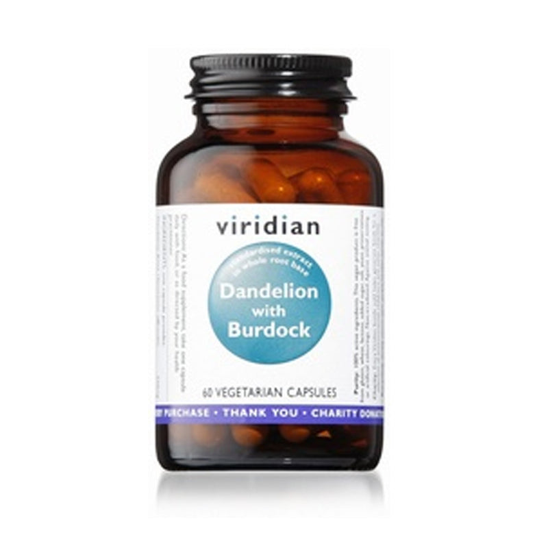Viridian Dandelion with Burdock Extract 60 Vegetable Capsules