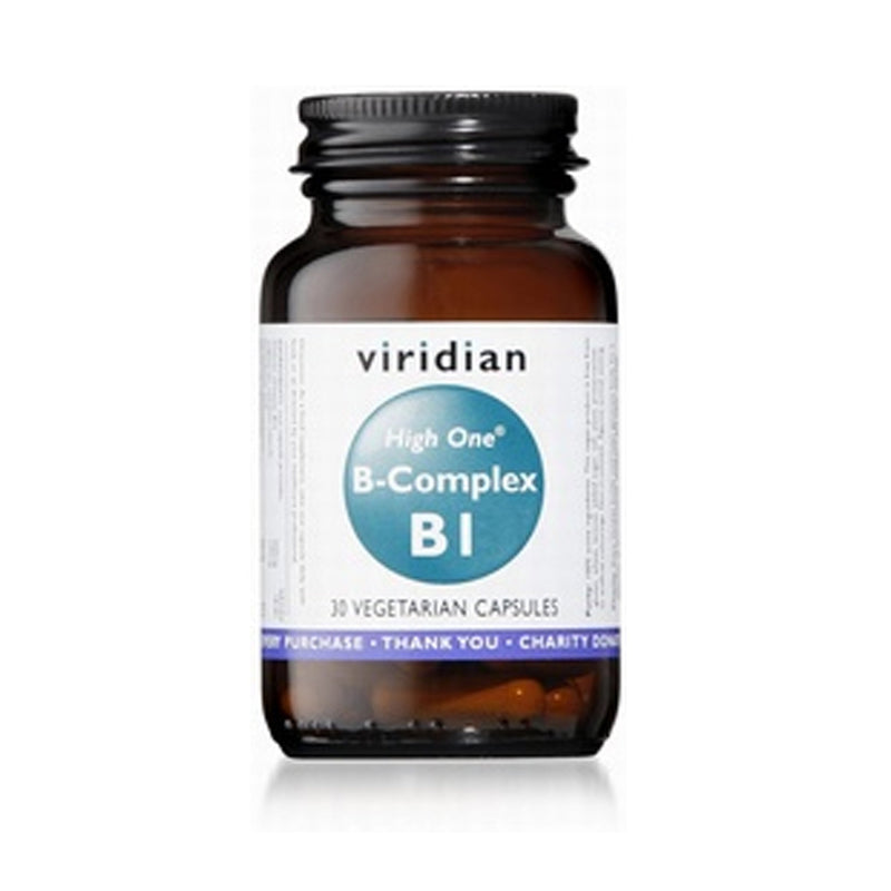 Viridian HIGH ONE Vitamin B1 with B-Complex 30 Vegetable Capsules