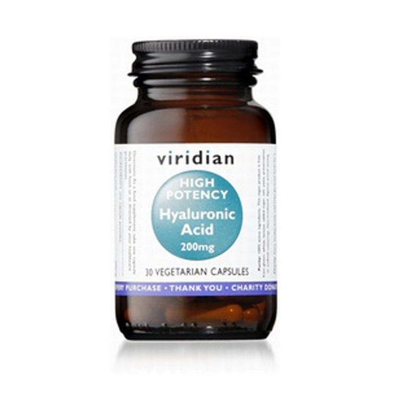 Viridian Hyaluronic Acid 200mg 30 Vegetable Capsules