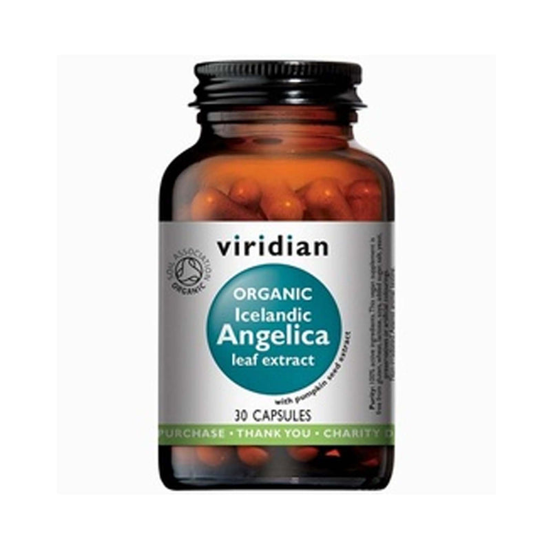 Viridian Organic Icelandic Angelica Extract - 30 Veg Caps