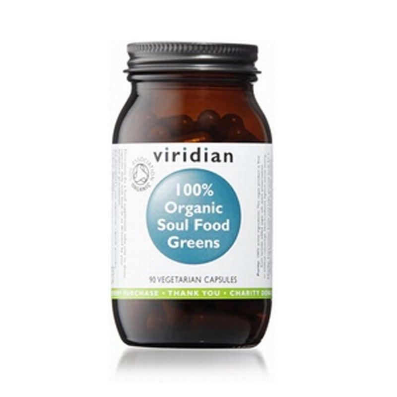 Viridian Soul Food Greens Organic 90 Vegetable Capsules