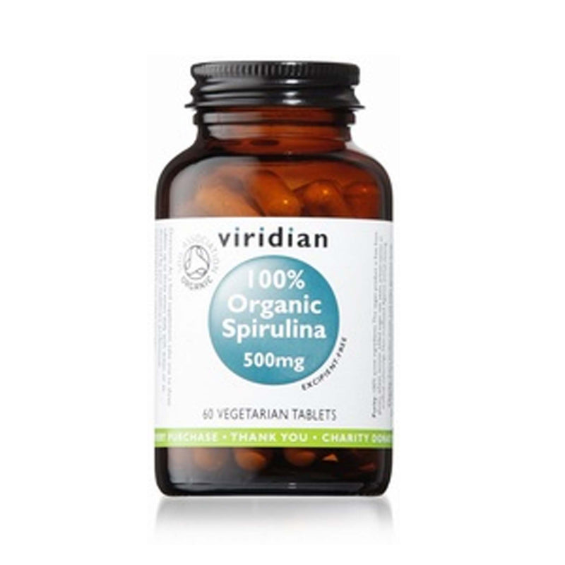 Viridian Spirulina 500mg Organic 60 Tablets